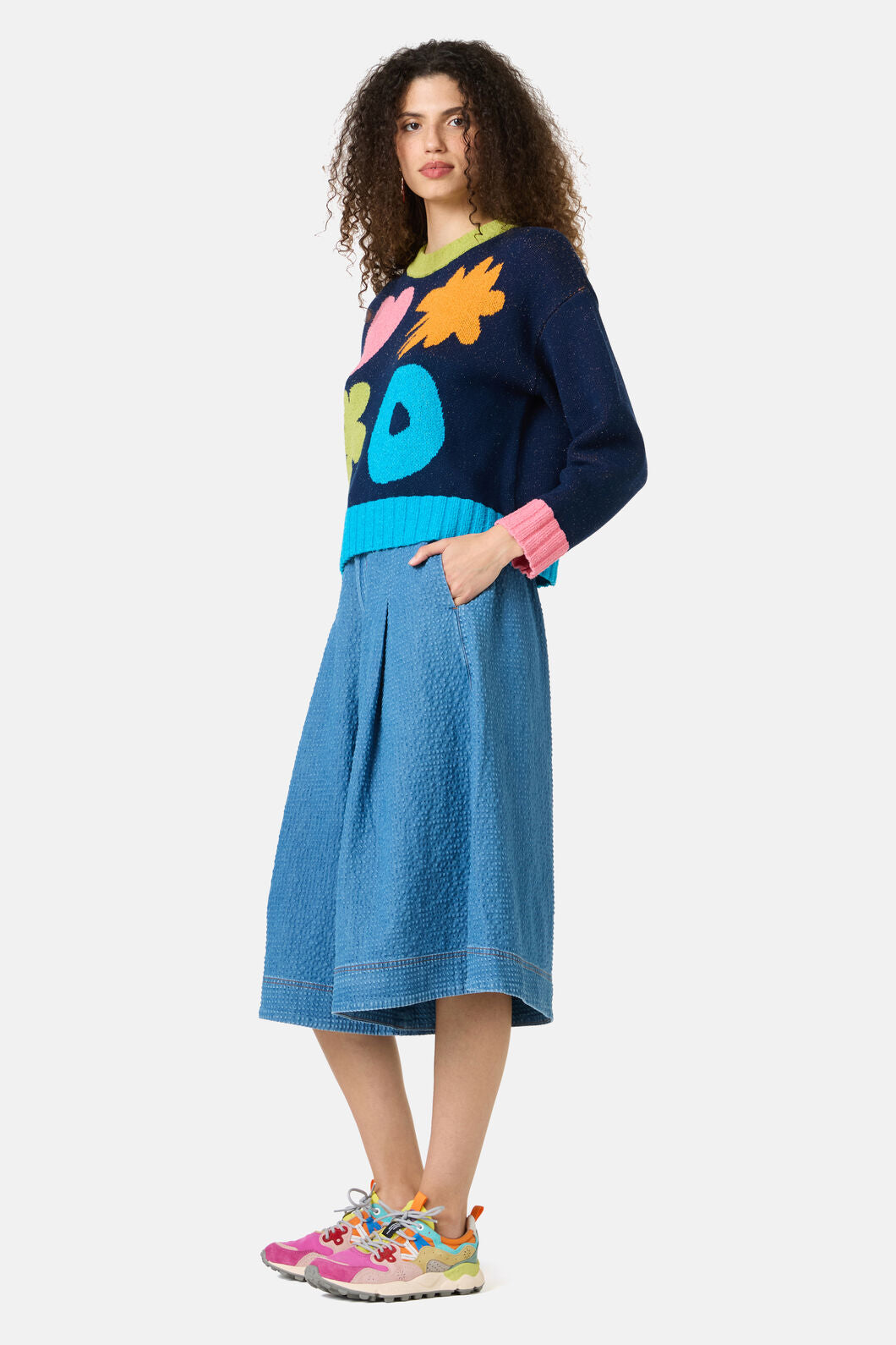Gorman NZ - Jumble Cotton Jumper - navy
