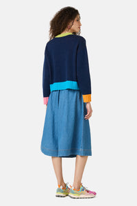 Gorman NZ - Jumble Cotton Jumper - navy