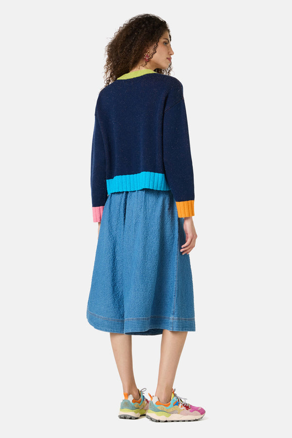 Gorman NZ - Jumble Cotton Jumper - navy