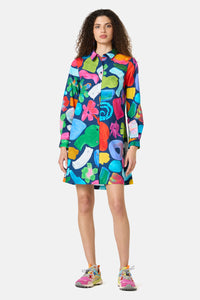 Gorman NZ - Jumble Shirt Dress - print