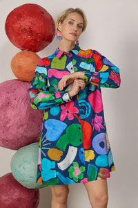 Gorman NZ - Jumble Shirt Dress - print