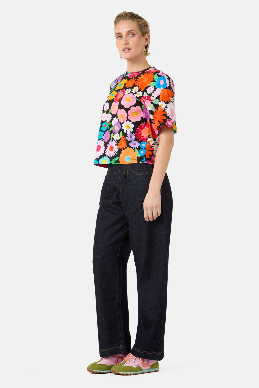 Gorman NZ - Flower Meadow Print Relaxed Tee - print