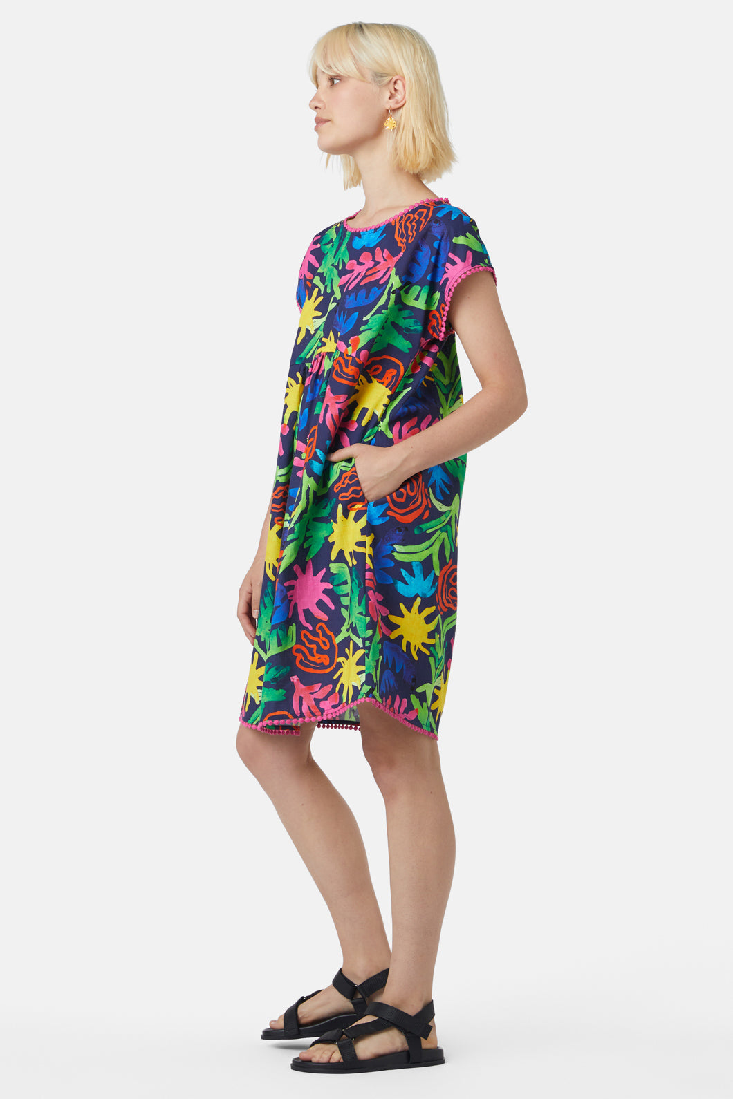 Gorman NZ - Beach Leaves Bungalow Dress - print