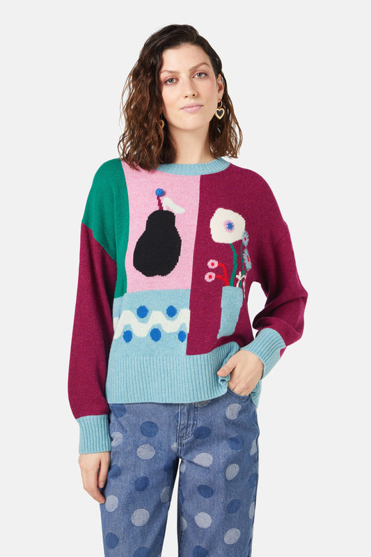 Gorman NZ - Collage Notes Jumper - multi