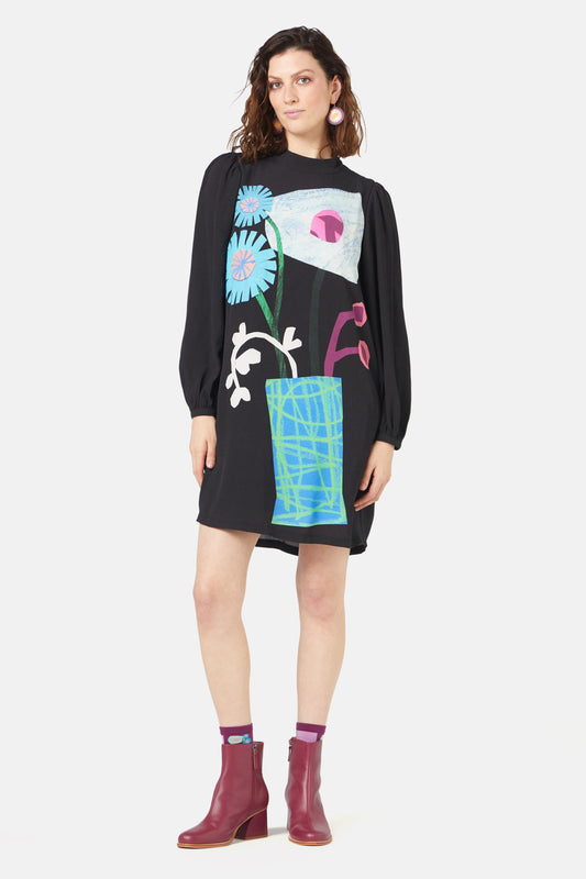 Gorman NZ - Collage Notes Placement Dress - print