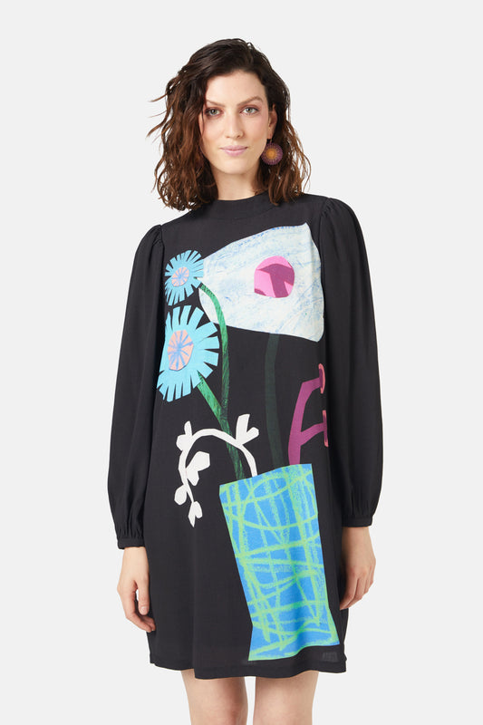 Gorman NZ - Collage Notes Placement Dress - print