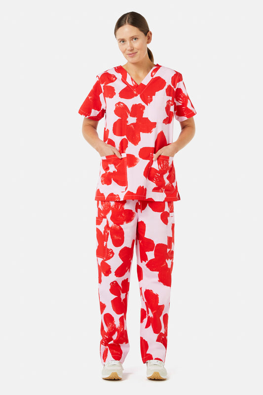 Gorman NZ - Poppy Scrub Set - print