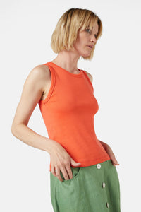 Gorman NZ - Chloe Rib Tank - orange