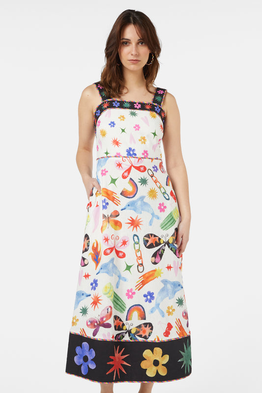 Gorman NZ - Sticker Collection Party Dress - print