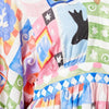 Summer Squares Scarf Dress