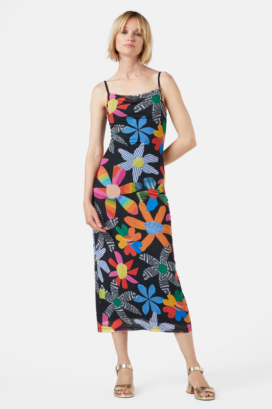 Gorman NZ - Rainbow Flower Mesh Dress - print