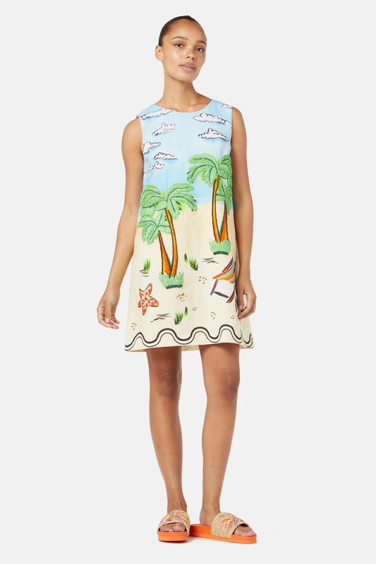 Gorman NZ - Inky Beach Shift Dress - print