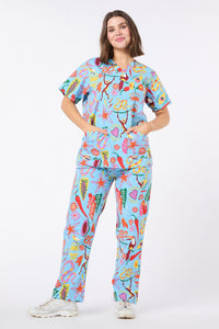 Gorman NZ - Fuego Scrub Set - blue