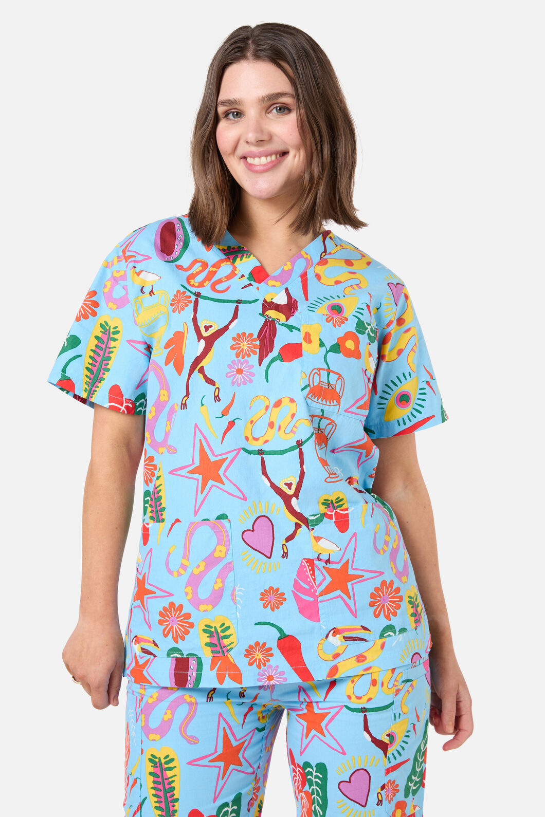 Gorman NZ - Fuego Scrub Set - blue