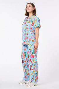 Gorman NZ - Fuego Scrub Set - blue