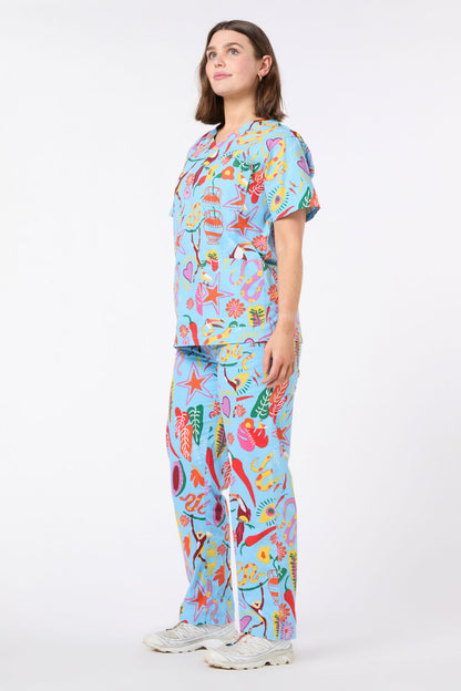 Gorman NZ - Fuego Scrub Set - blue