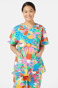 Gorman NZ - Flower Pots Scrub Set - print
