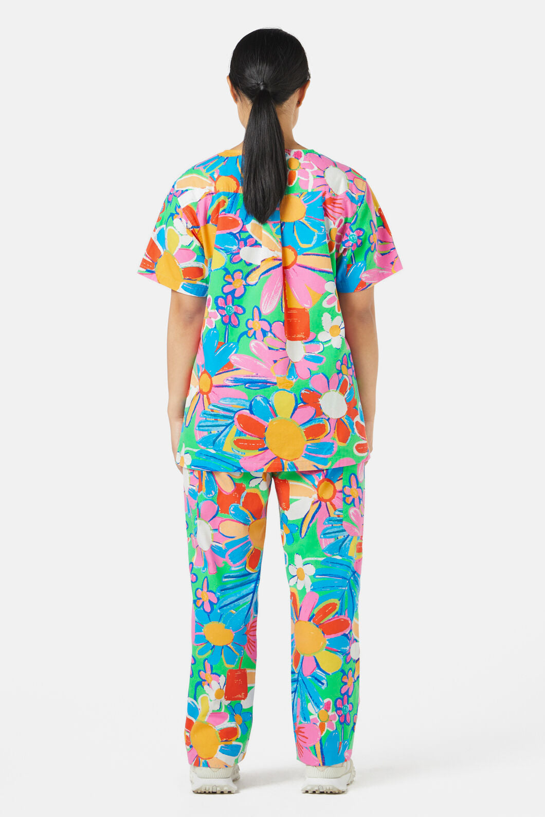 Gorman NZ - Flower Pots Scrub Set - print