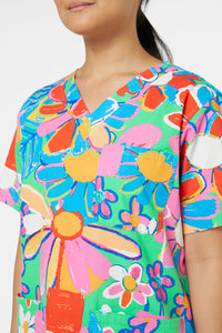 Gorman NZ - Flower Pots Scrub Set - print