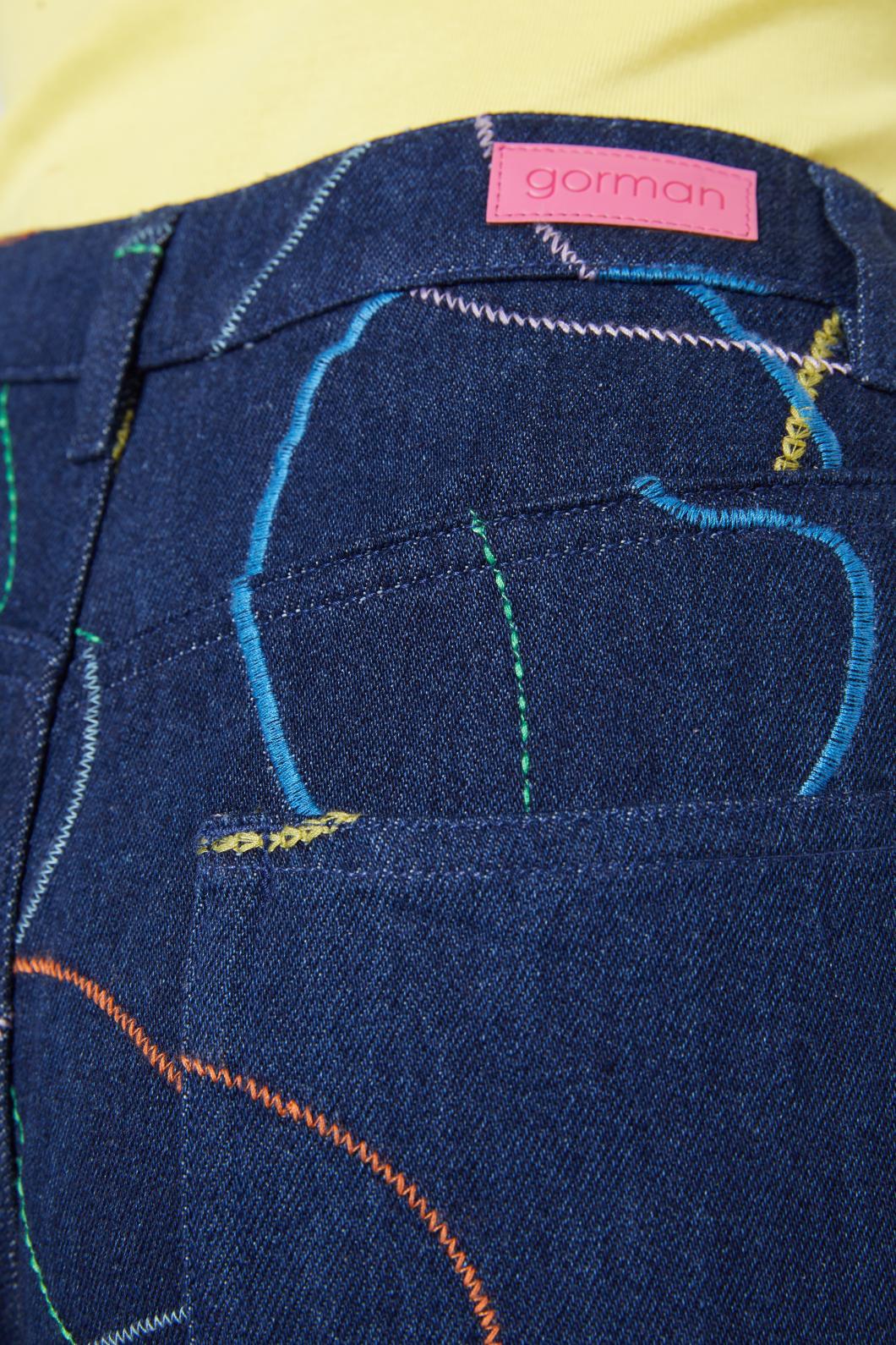Taking A Trip Embroidered Jean