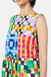 Gingham Garden Tiered Dress