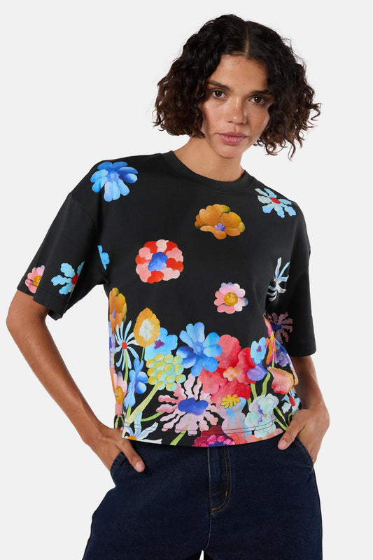 Gorman NZ - Big Bouquet Placement Relaxed Tee - print