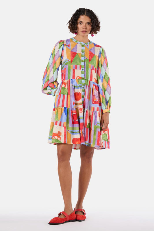Gorman NZ - Fantasy Patchwork Dress - print