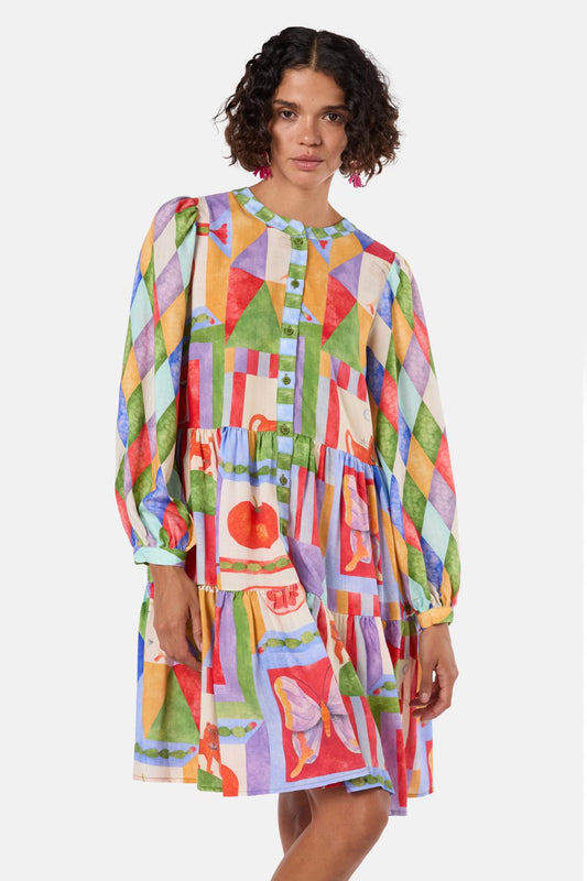 Gorman NZ - Fantasy Patchwork Dress - print