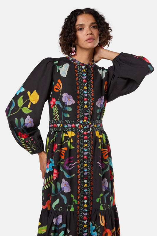 Gorman NZ - Leafy Lessons Long Dress - print
