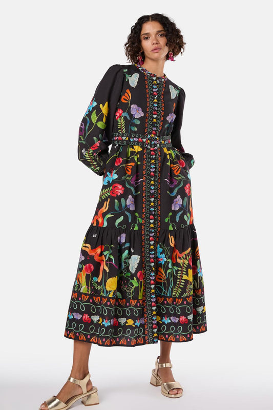 Gorman NZ - Leafy Lessons Long Dress - print