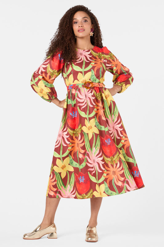 Gorman NZ - Rosie's Posies Long Dress - print
