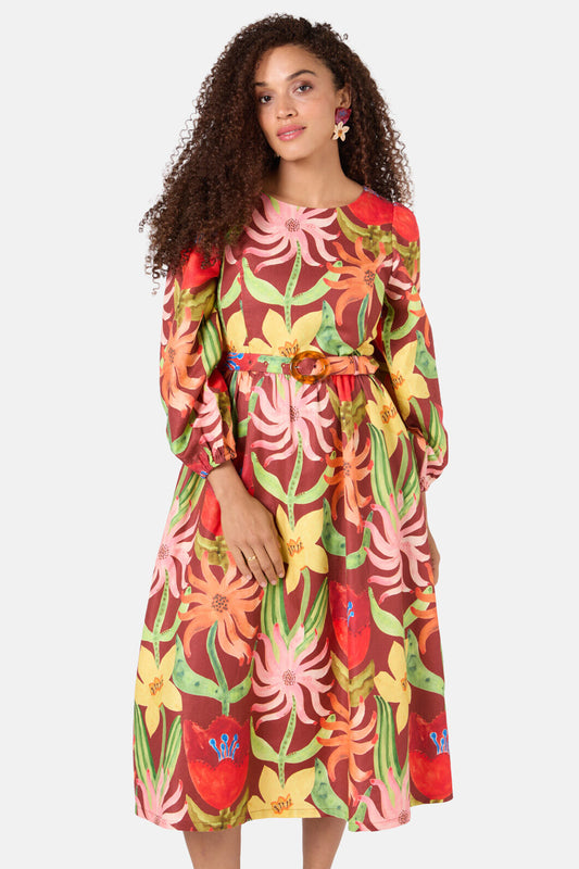 Gorman NZ - Rosie's Posies Long Dress - print