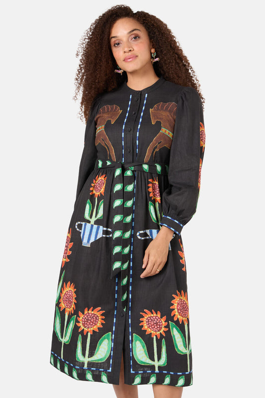 Gorman NZ - The Horses Midi Dress - print