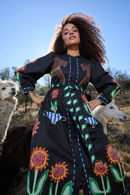 Gorman NZ - The Horses Midi Dress - print
