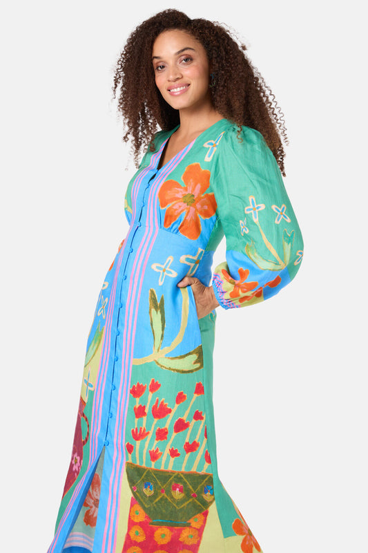 Gorman NZ - Amphora Long Dress - print