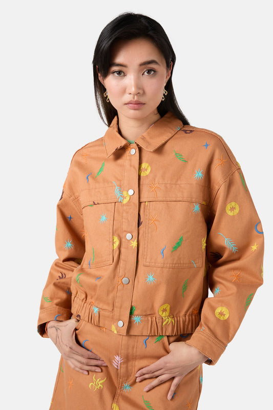 Gorman NZ - Desert Garden Denim Jacket - print
