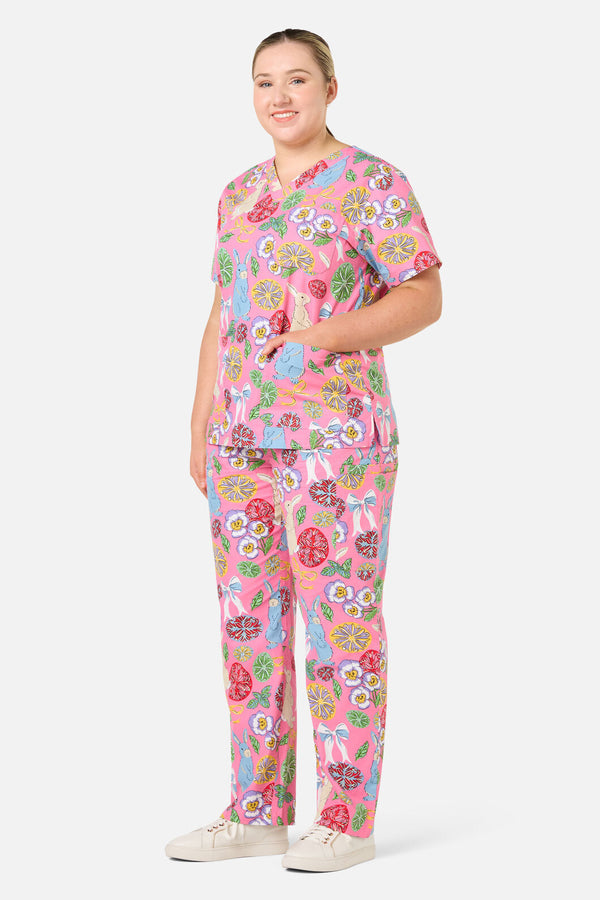 Gorman NZ - Some Bunny Loves You Scrub Set - pink