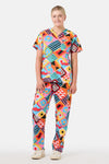 Gorman NZ - 70's Patchwork Scrub Set - green