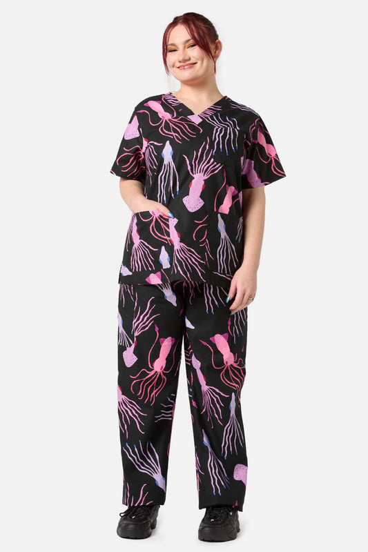 Gorman NZ - Giant Squid Scrub Set - black