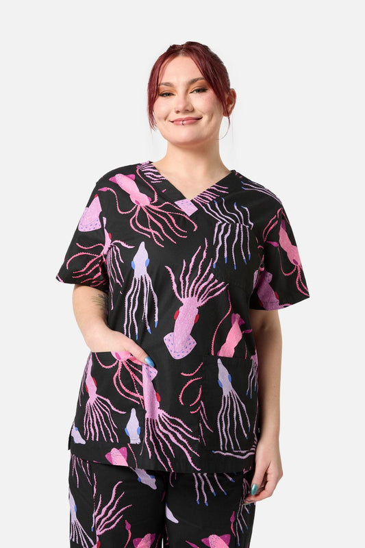 Gorman NZ - Giant Squid Scrub Set - black