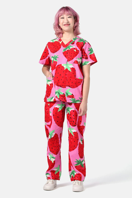 Gorman NZ - Strawberry Fields Scrub Set - pink