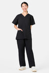 Gorman NZ - Plain Black Scrub Set - black