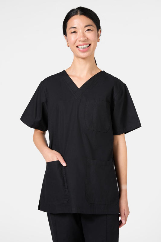 Gorman NZ - Plain Black Scrub Set - black