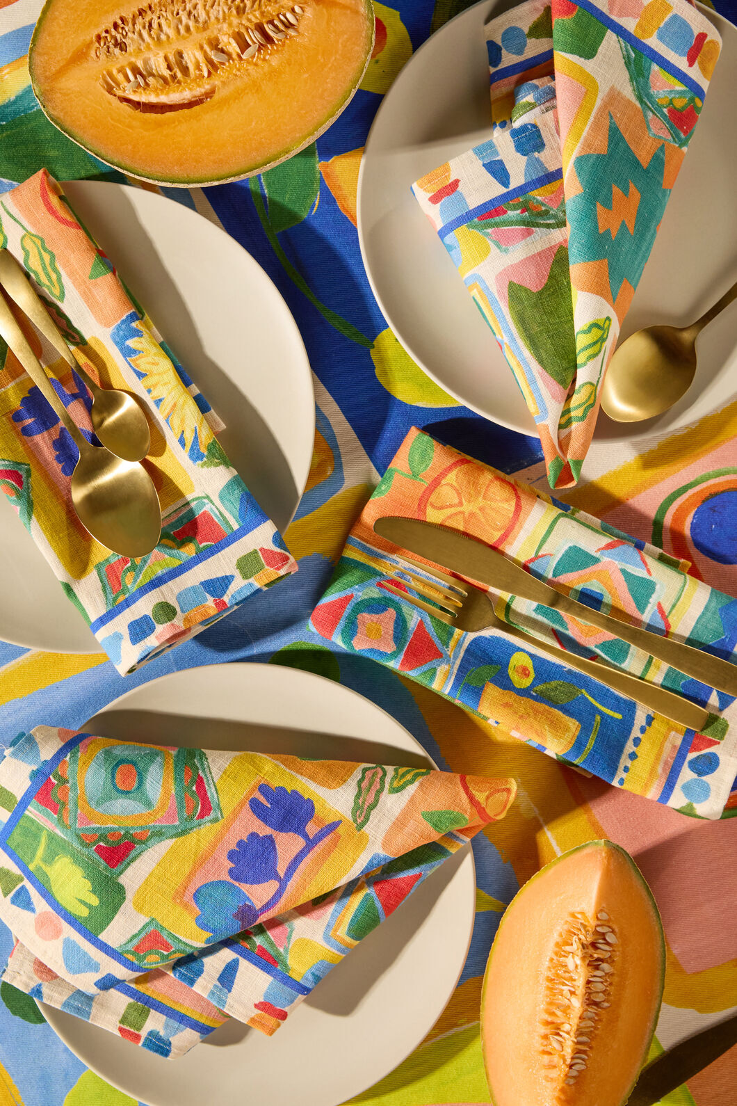 Gorman NZ - Mediterranean Napkin Set 4 - print