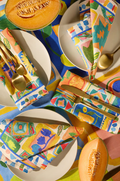 Gorman NZ - Mediterranean Napkin Set 4 - print