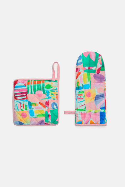 Gorman NZ - Montage Oven Mitt Set - print