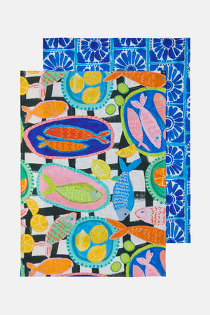 Gorman NZ - Alfresco Tea Towel Set - print