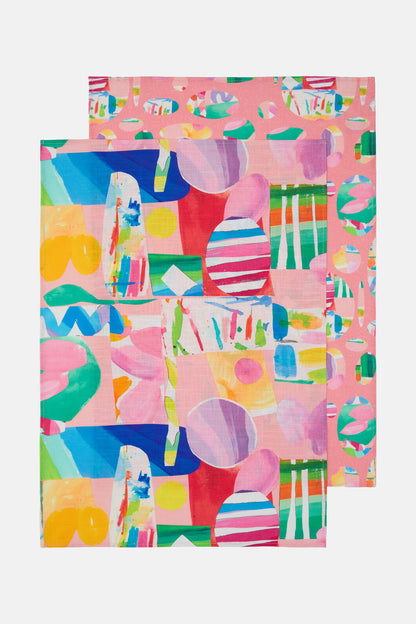 Gorman NZ - Montage Tea Towel Set - print