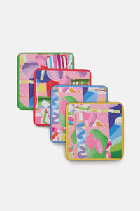 Gorman NZ - Montage Coaster Set - print