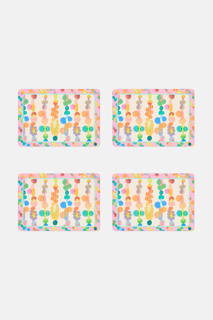 Gorman NZ - Rainbow Drops Placemat Set - print
